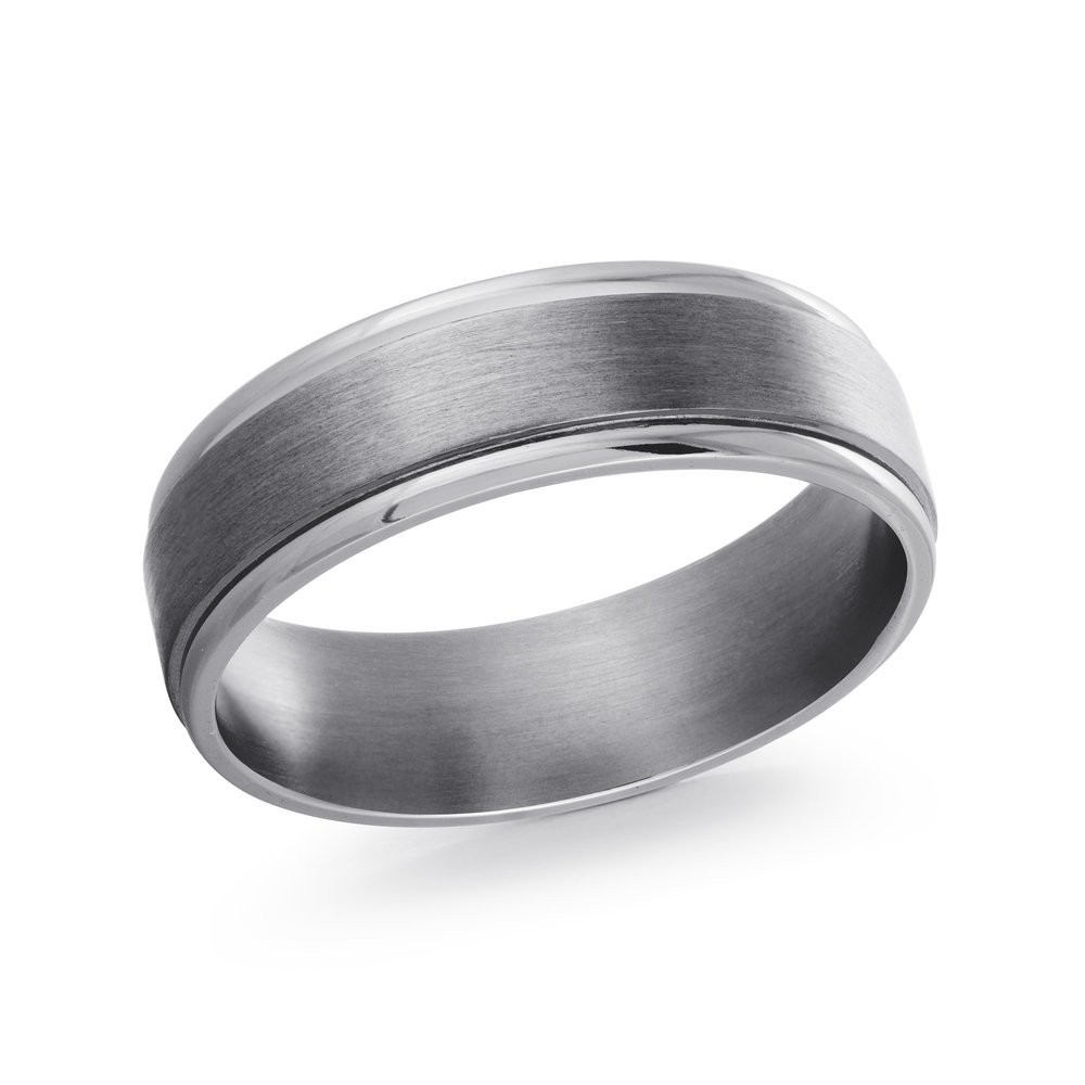 GREY Tantalum Men's Ring Size 8mm (TANT-003-8)